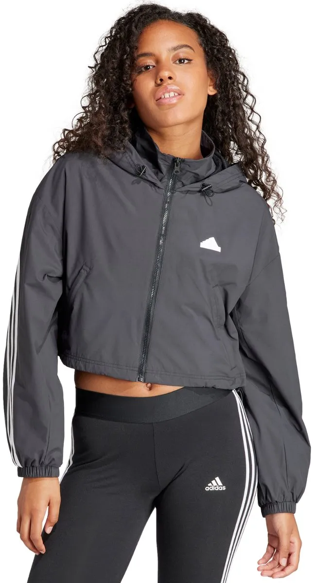 Adidas Jas Dames FI 3S WND WB - Grijs L
