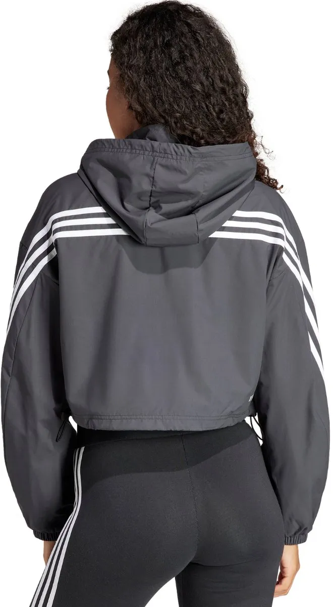 Adidas Jas Dames FI 3S WND WB - Grijs L