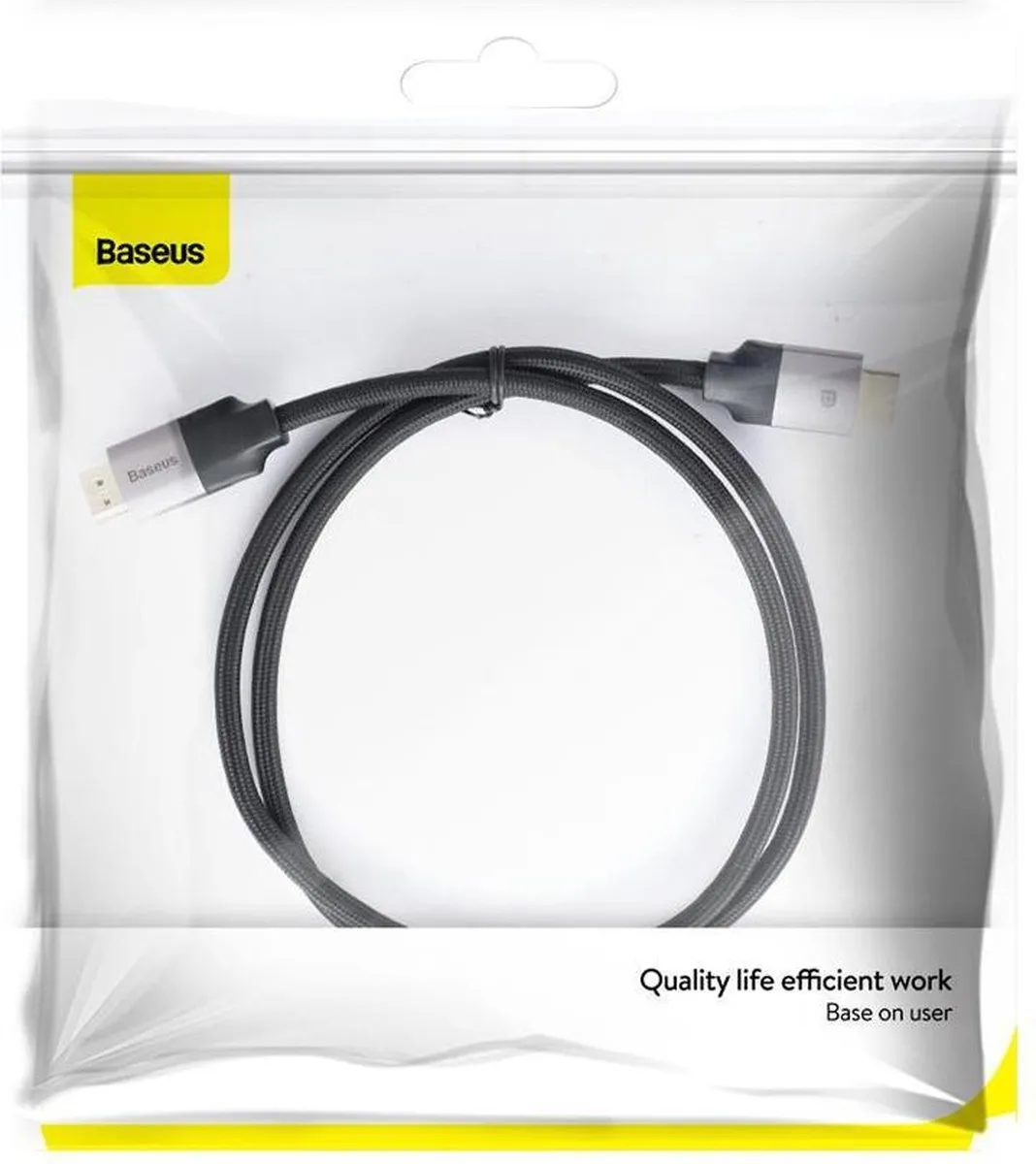 Baseus DisplayPort naar HDMI Kabel 4K 1m - Zwart