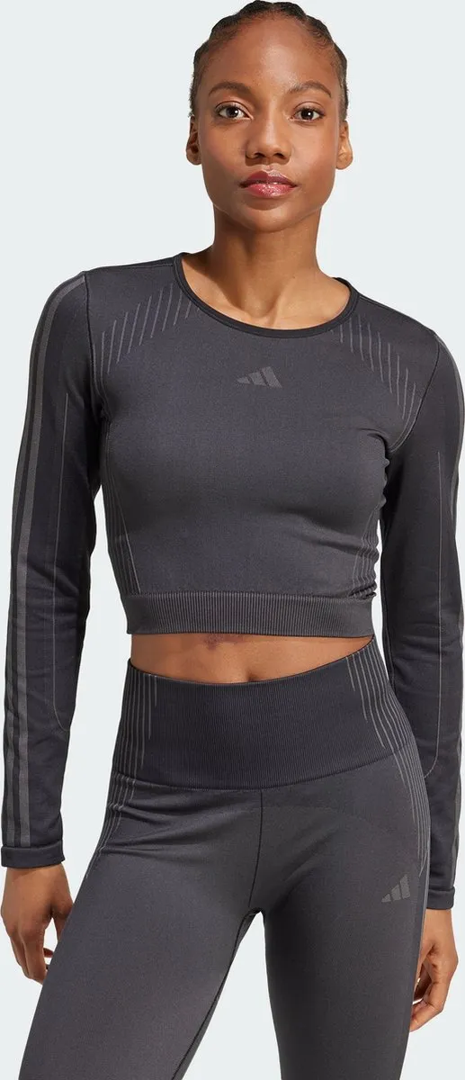 adidas Performance Knit Longsleeve IX6994 - Zwart - XS