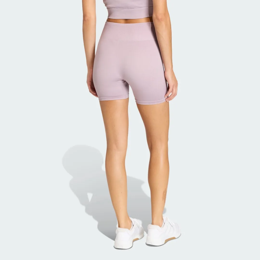 adidas Performance Workout Essentials Knit Legging 4-Inch Short - XL - Paars - afbeelding 6 van 6