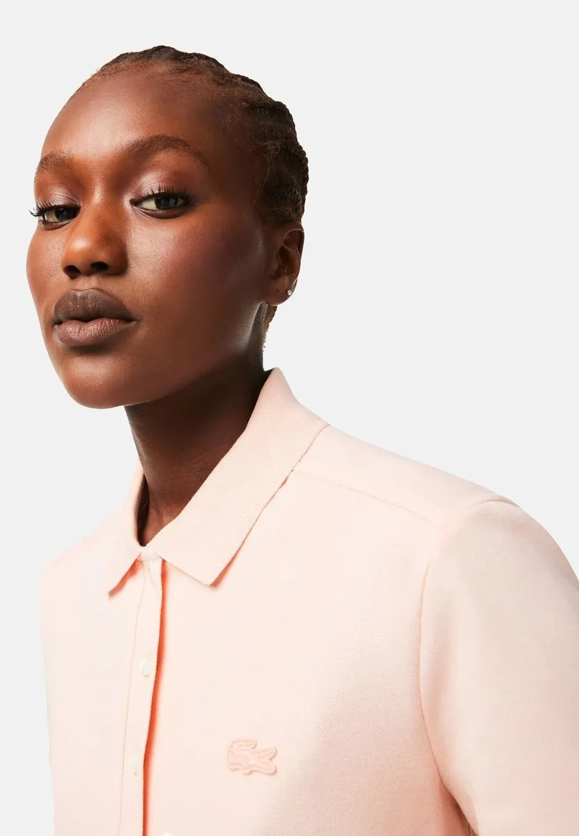 Lacoste Slim Fit Piqué Polo Dames - Maat 44 - Roze