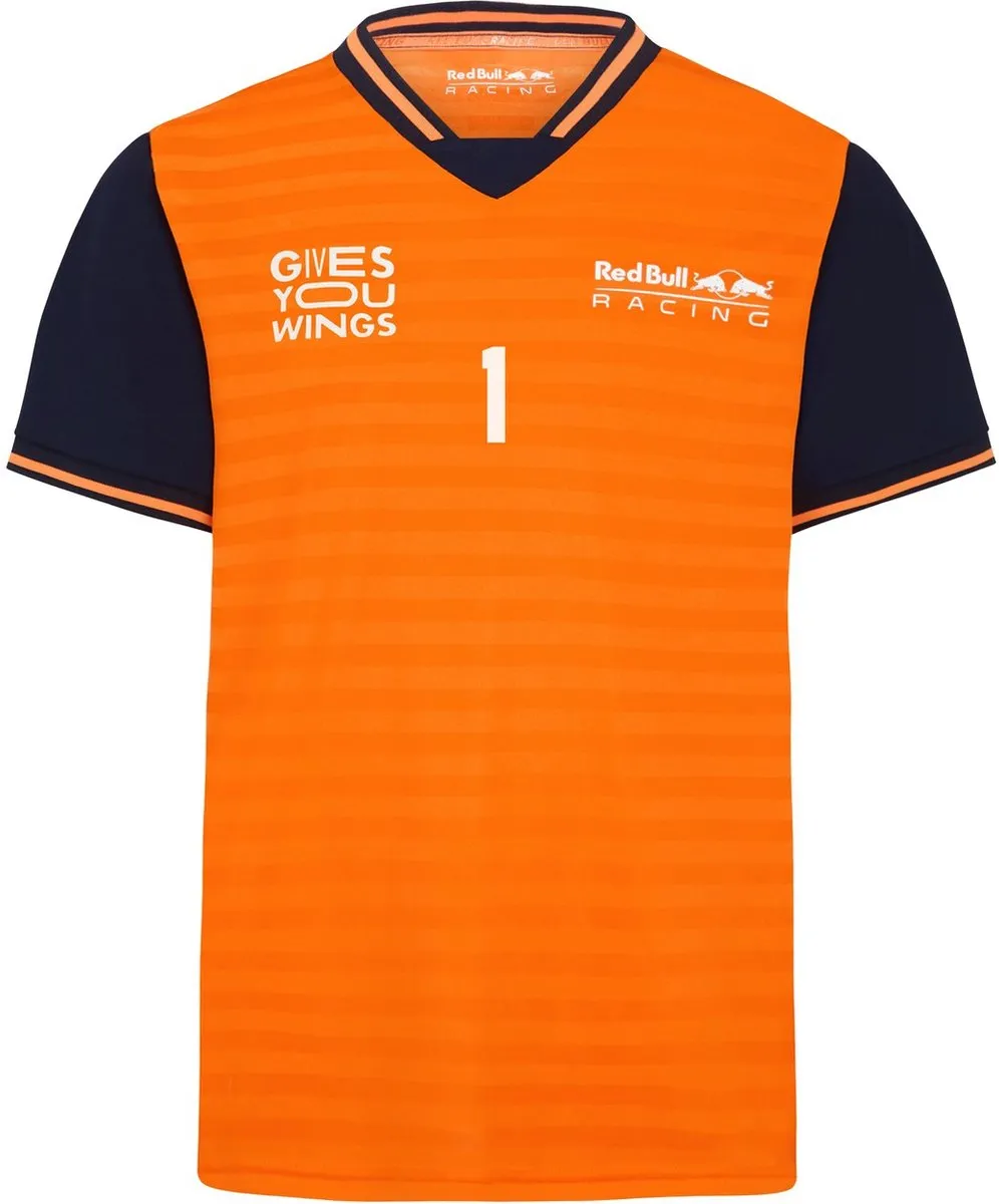 Red Bull Racing Max Verstappen Oranje Shirt NR 1