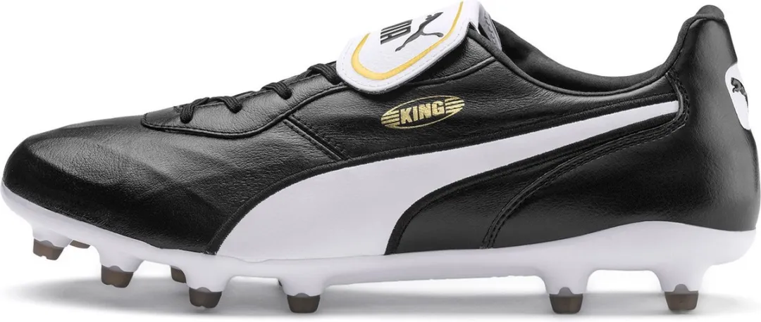 PUMA King Top FG Sportschoenen 39 - Zwart/Wit/Goud
