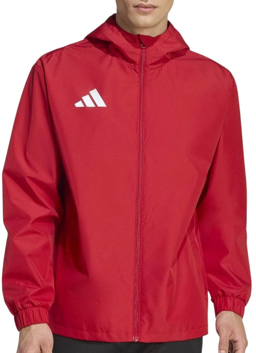 Adidas Entrada 26 All Weather Jas Heren - Rood/Wit - XXL