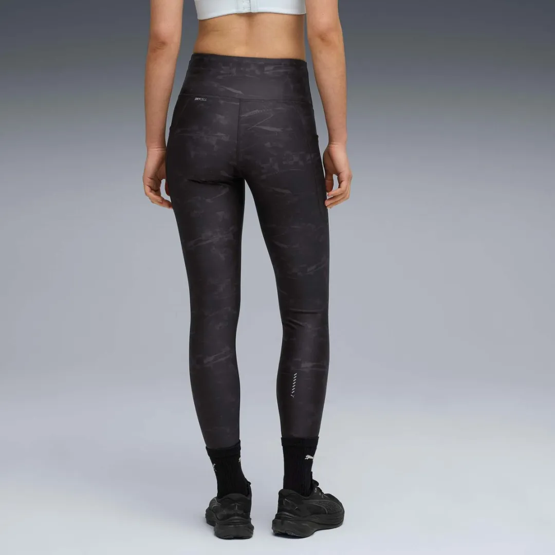 PUMA W Run Velocity AOP Tight Leggings - Zwart