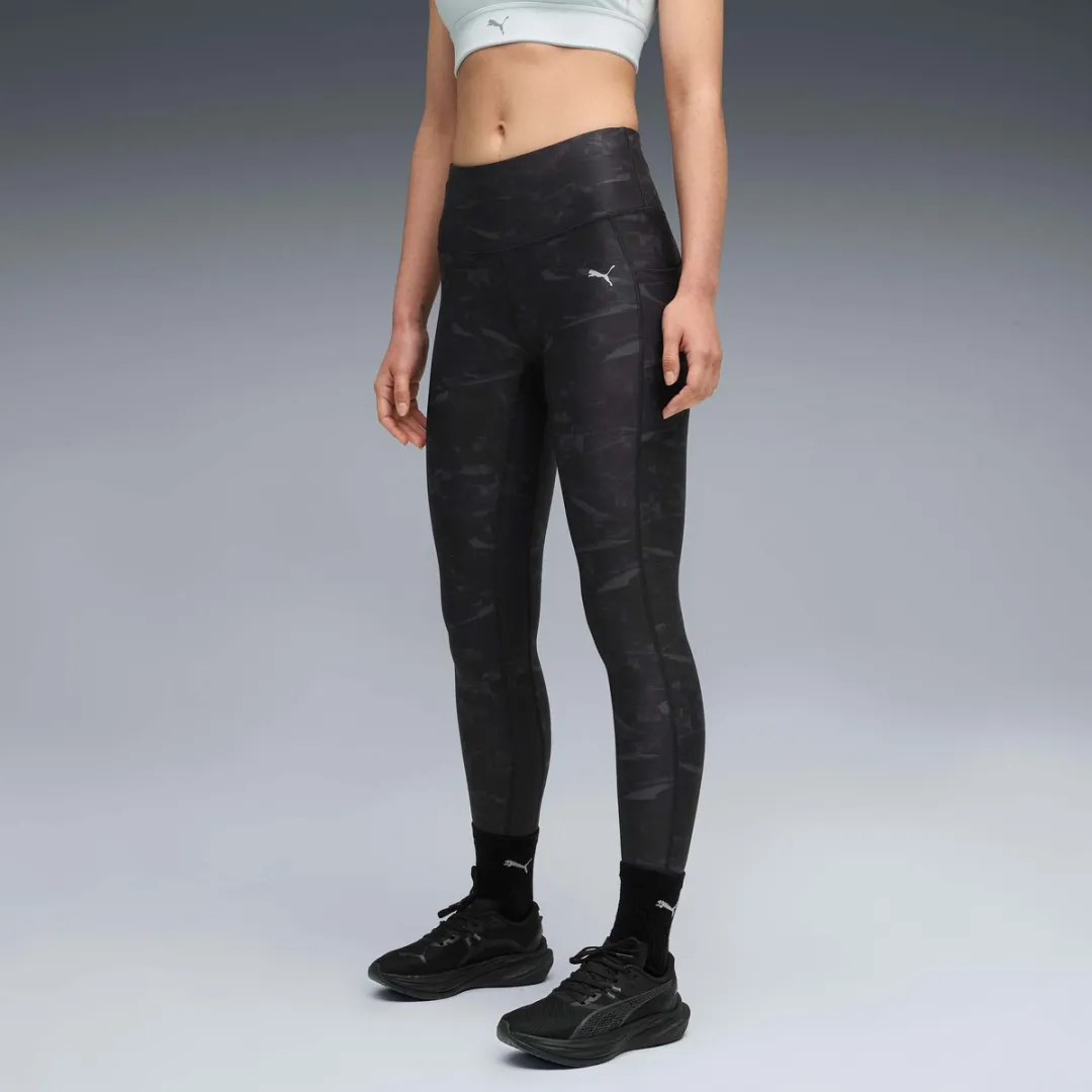 PUMA W Run Velocity AOP Tight Leggings - Zwart