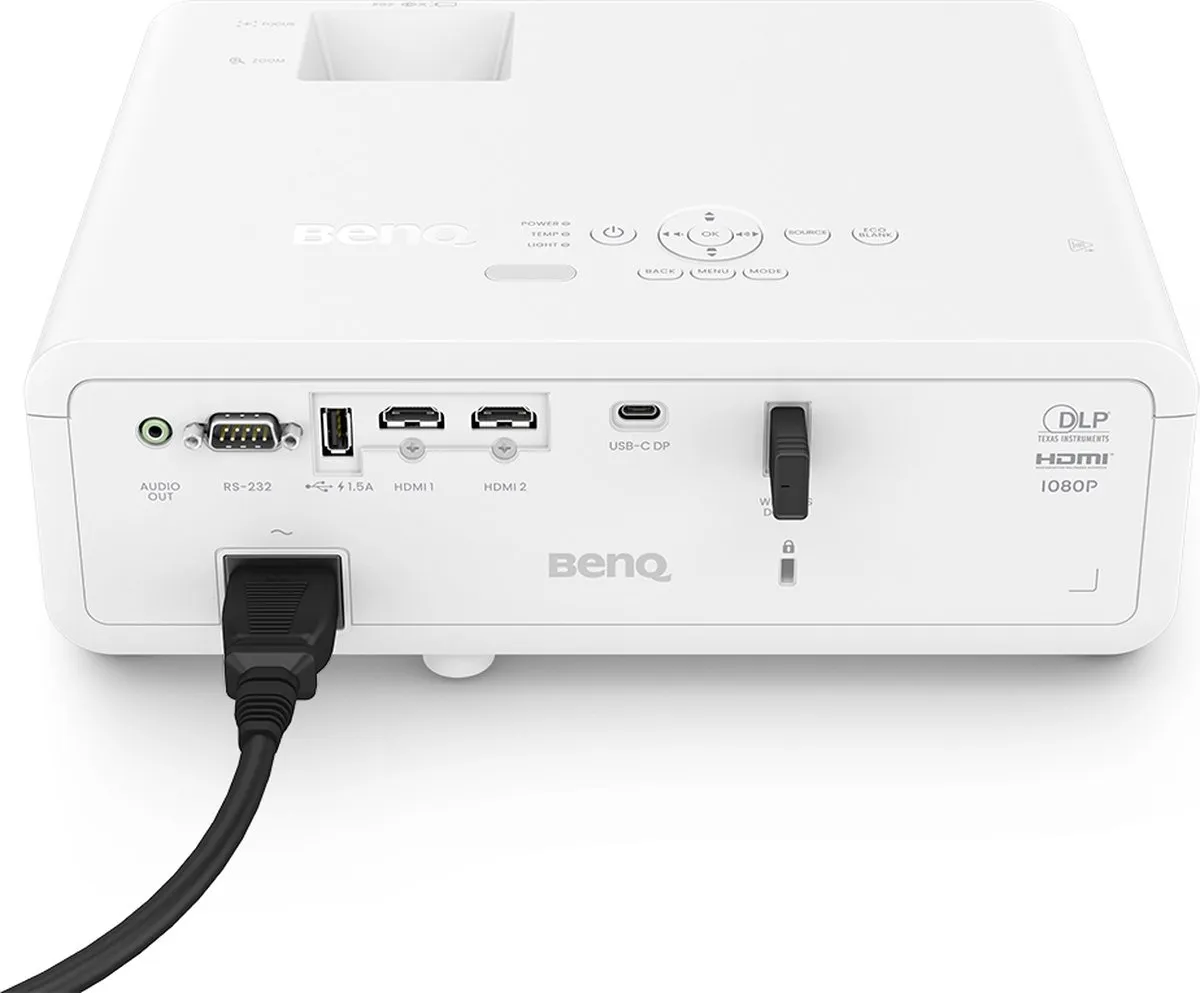 BenQ LH650 Projector 4000 ANSI Lumen 1080p - 2x HDMI/USB-C - Zwart/Wit