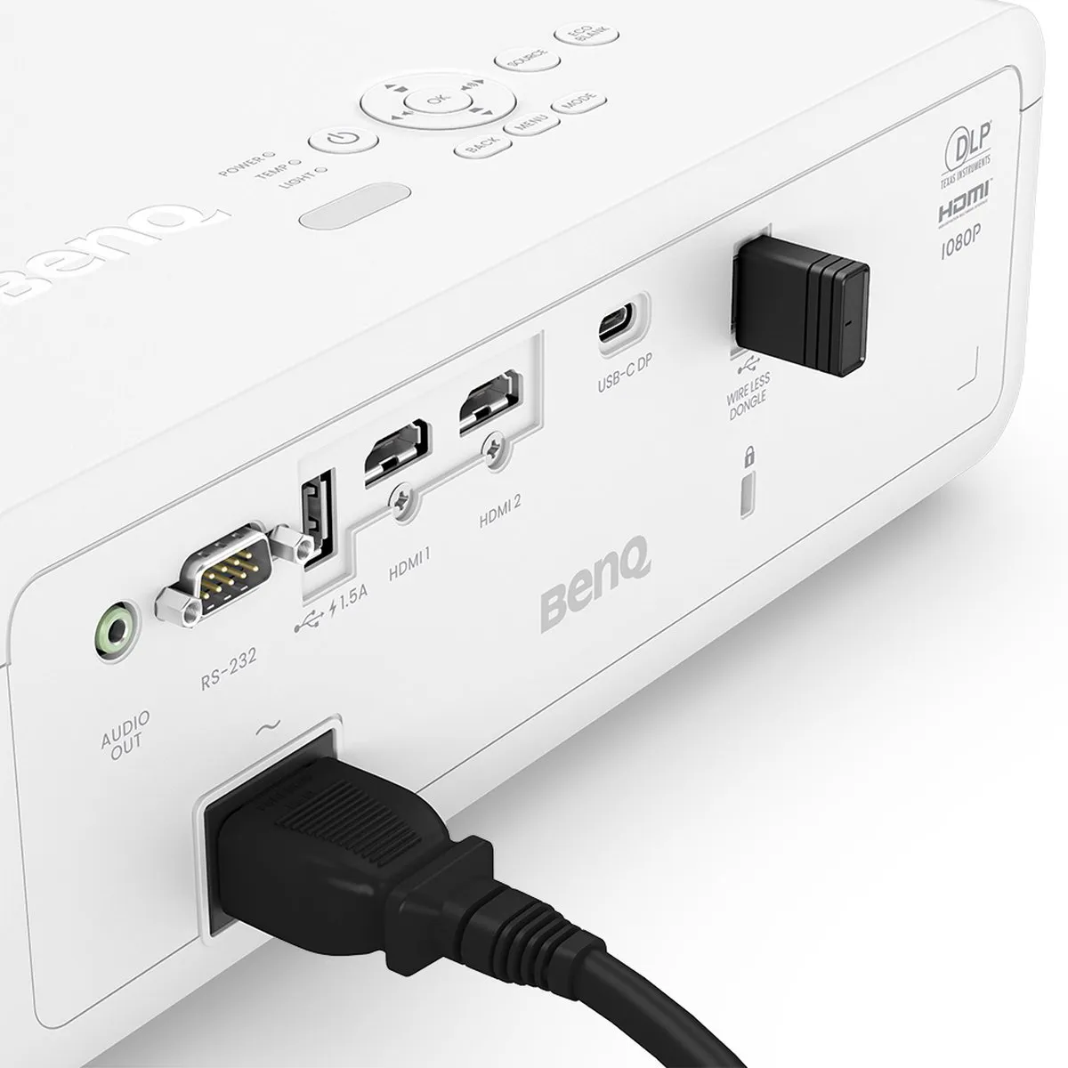 BenQ LH650 Projector 4000 ANSI Lumen 1080p - 2x HDMI/USB-C - Zwart/Wit