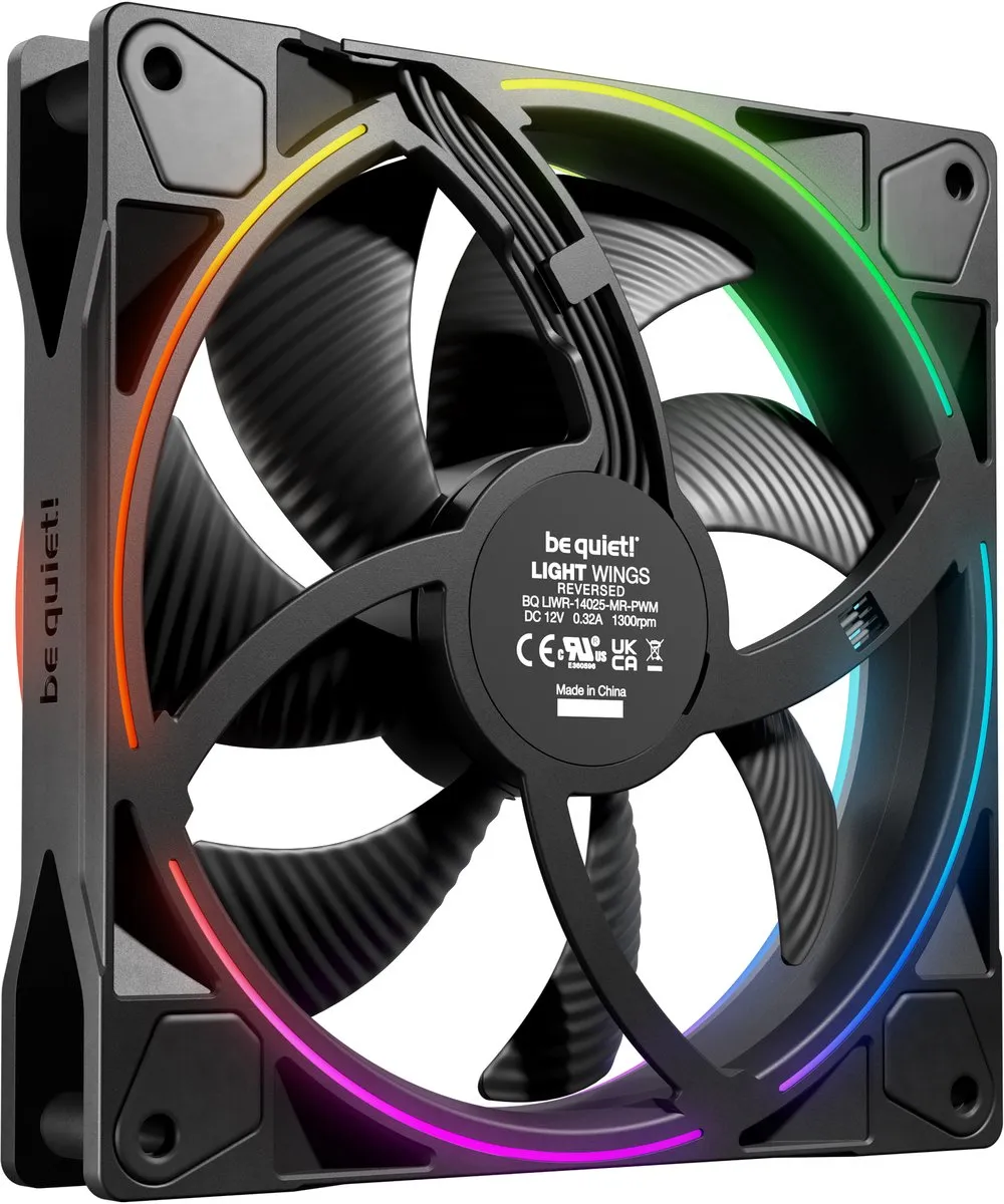 be quiet! Light Wings 140 BL134 PWM Ventilator - 1500 RPM - Zwart