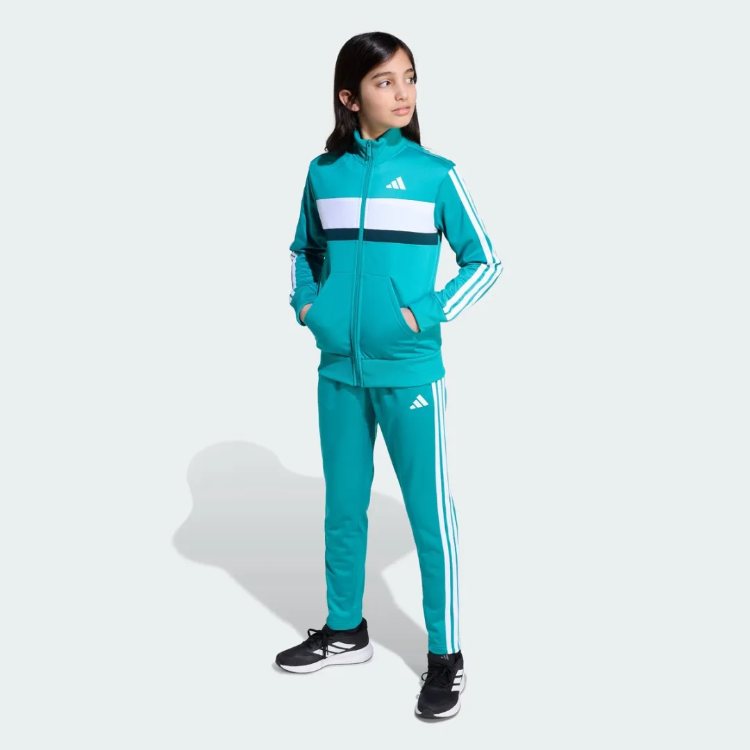 Adidas Tiberio 3-Stripes Trainingspak Kids - Groen 164