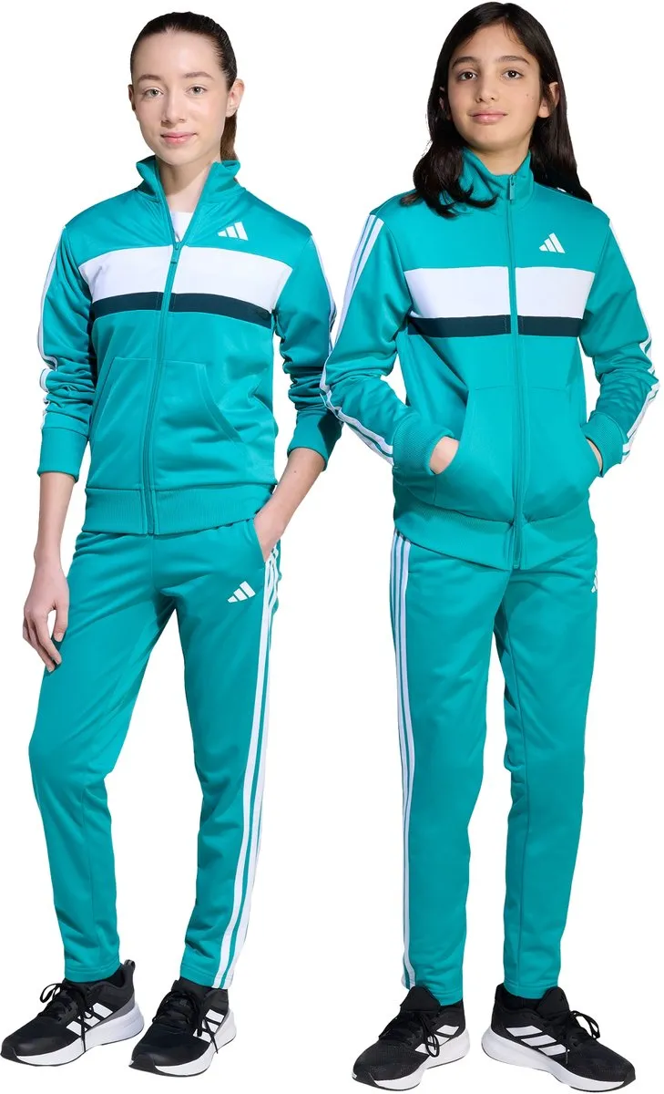 Adidas Tiberio 3-Stripes Trainingspak Kids - Groen 164