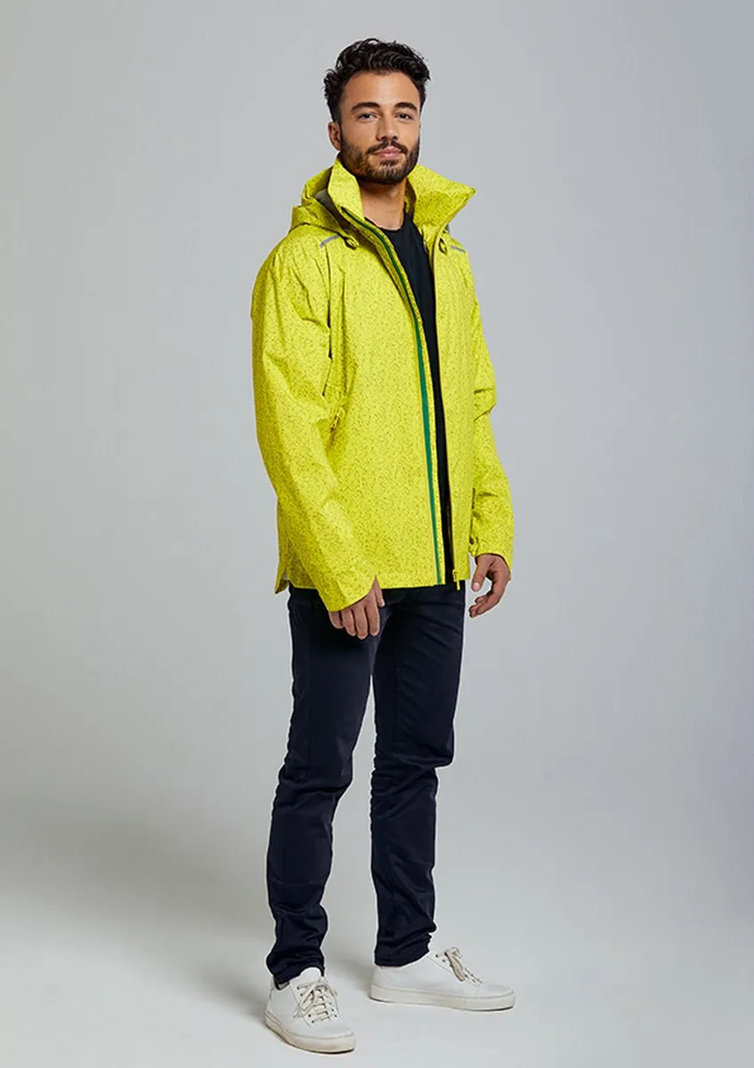 Basil Skane HiVis Regenjas - Heren - Neongeel - Maat L