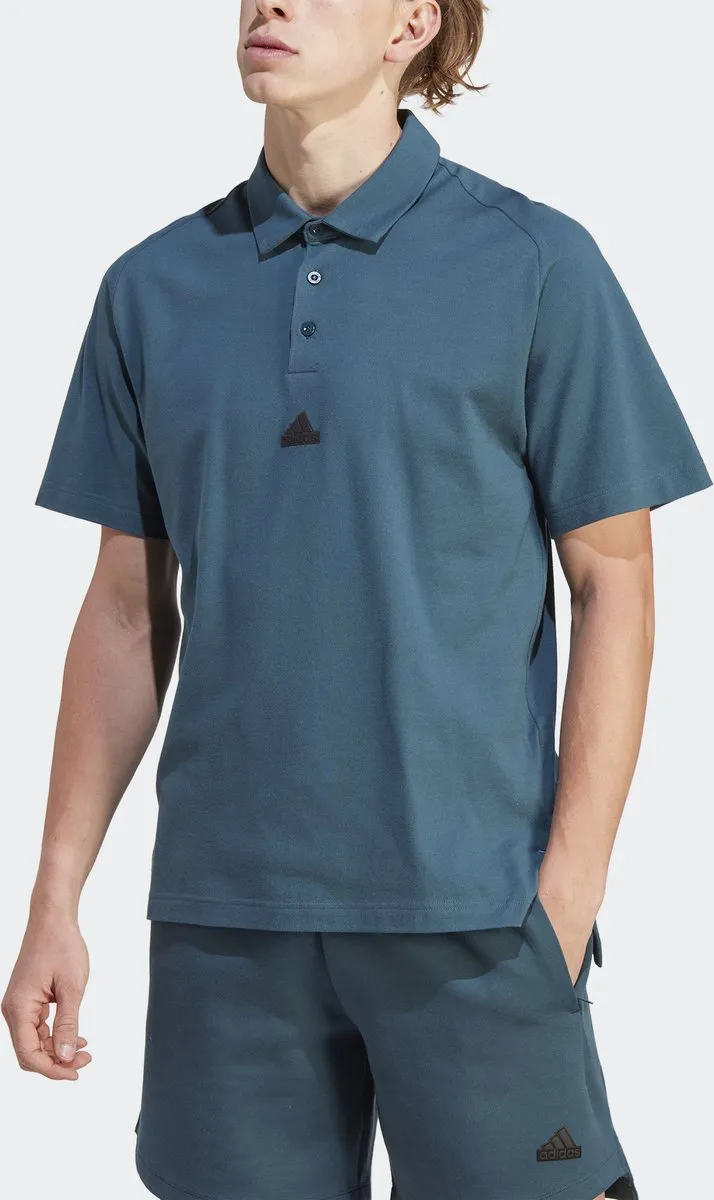 adidas Z.N.E. Premium Poloshirt IJ6134 - Heren - XS - Turquoise