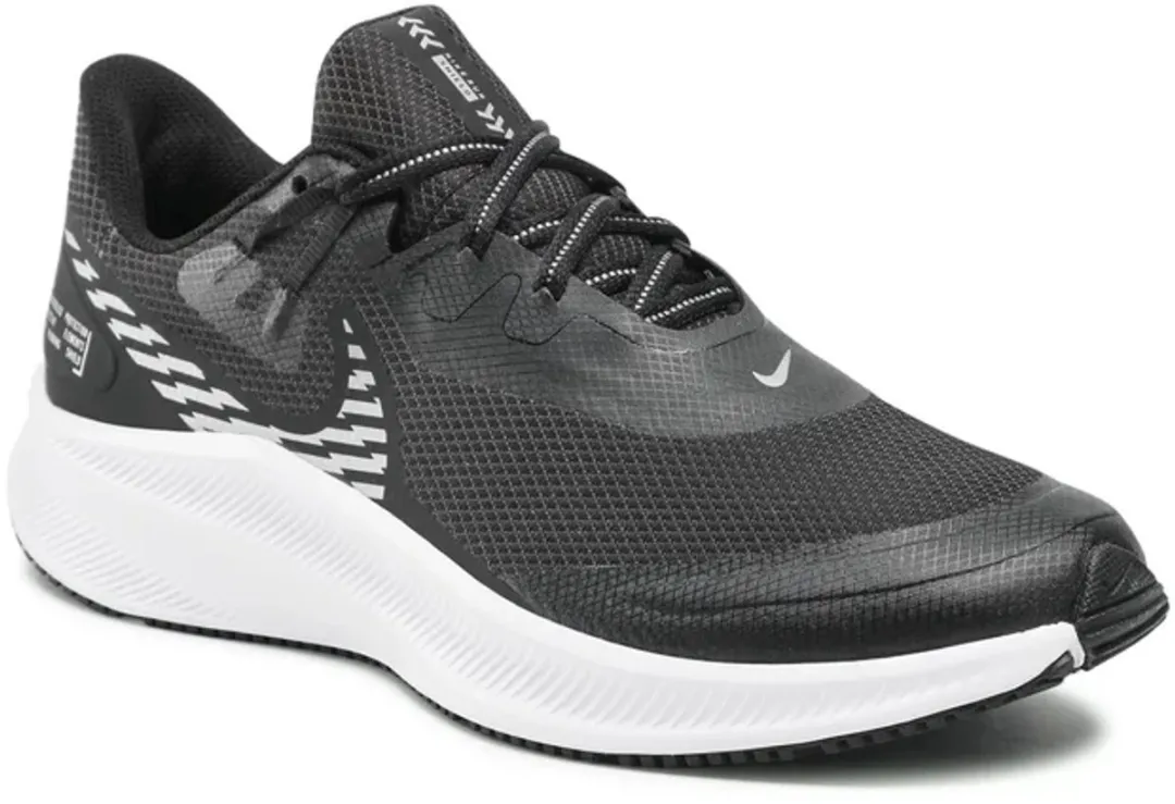 Nike Quest 3 Shield CQ8894-001 Sportschoenen - 44.5 - Zwart/Wit