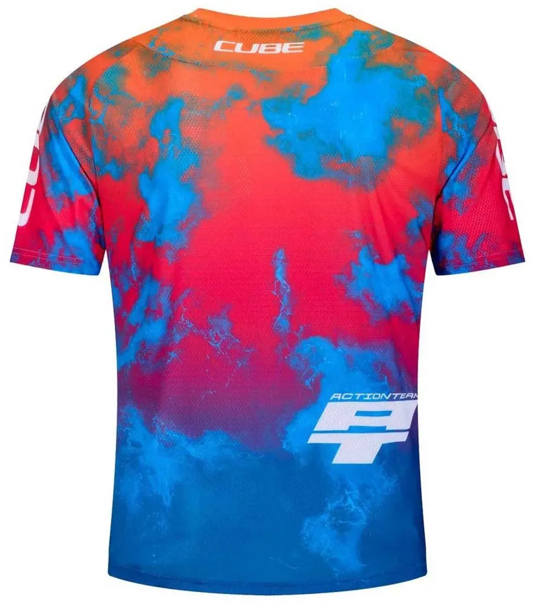 Cube Actionteam Enduro Trui - M - Blauw/ Groen - afbeelding 5 van 6