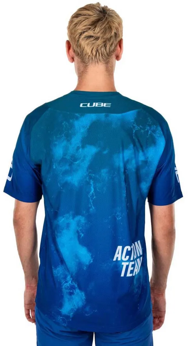 Cube Actionteam Enduro Trui - M - Blauw/ Groen - afbeelding 4 van 6