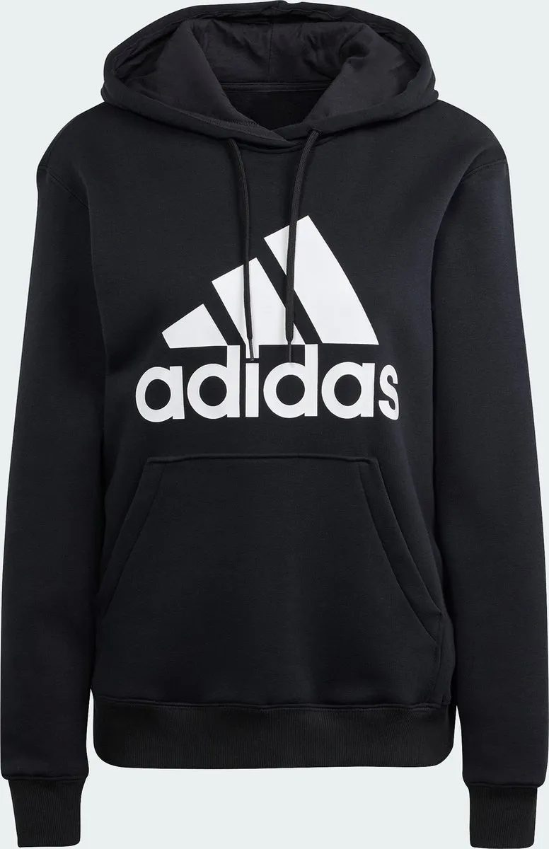 adidas Essentials Big Logo Fleece Hoodie HZ2984 - Zwart - XS