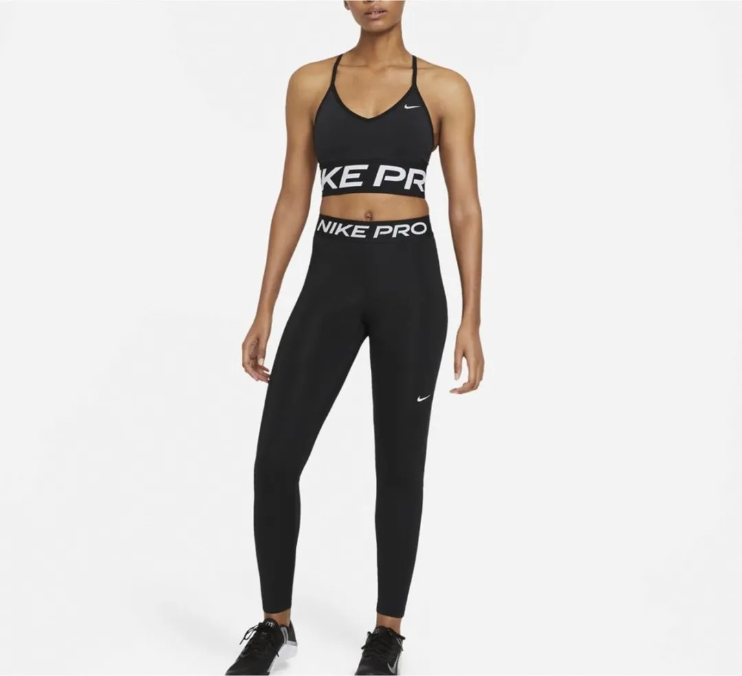 Nike W NP 365 Tight Dames Sportlegging XS - Zwart/Wit - afbeelding 6 van 6