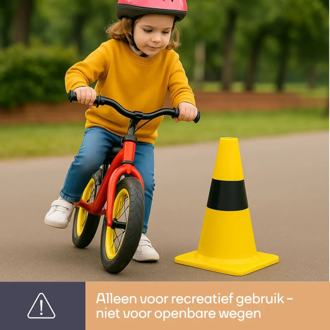 Perel Afzetkegel 30cm - Zwart/Geel