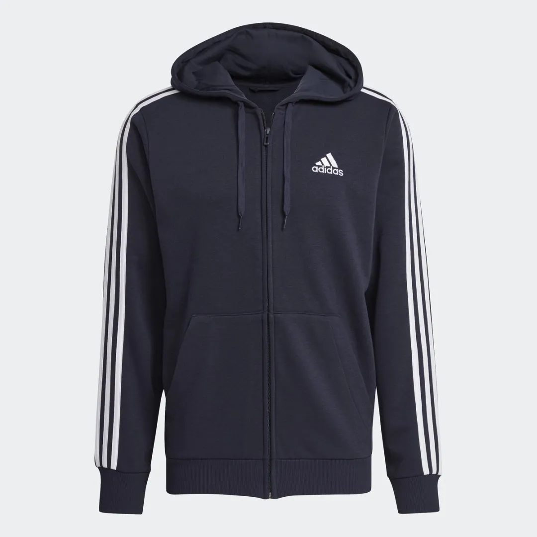 adidas Essentials French Terry Ritshoodie GK9033 - Heren - Blauw