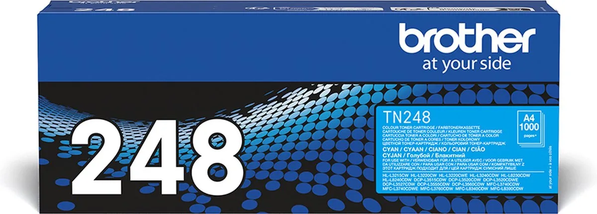 Brother TN-248C Tonercartridge - Cyaan 1000 Pagina's