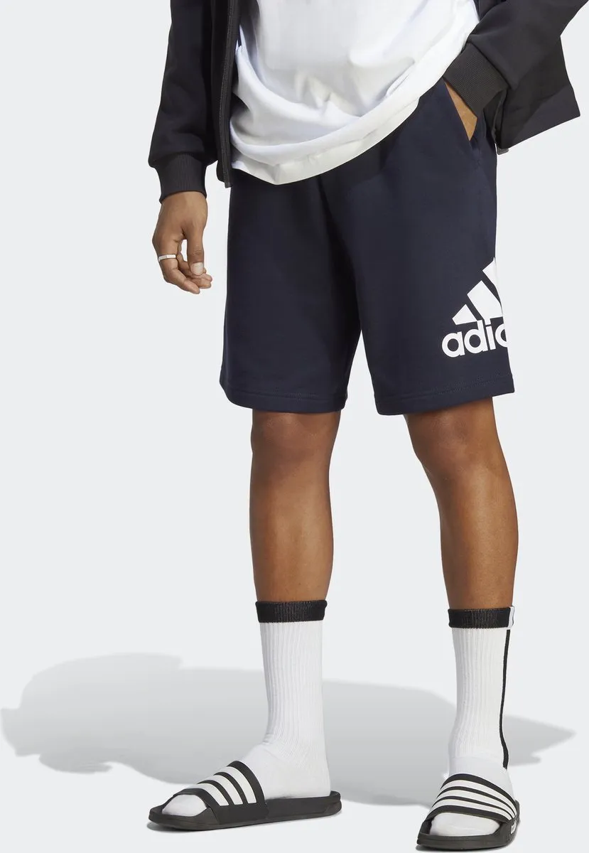 adidas Sportswear Essentials Big Logo French Terry Short S - Blauw