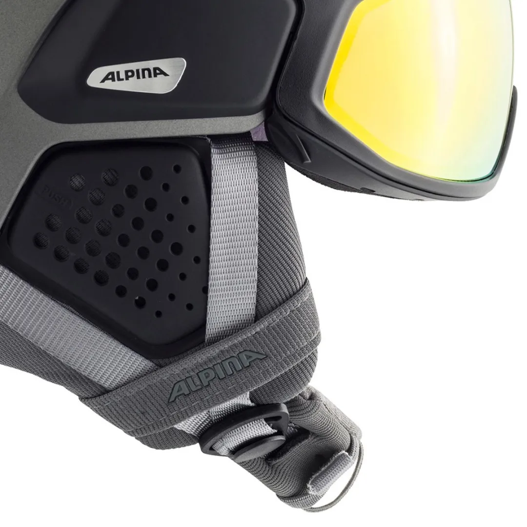 Alpina Oro QV MIPS Skihelm - Gunmetal Matt - S/M