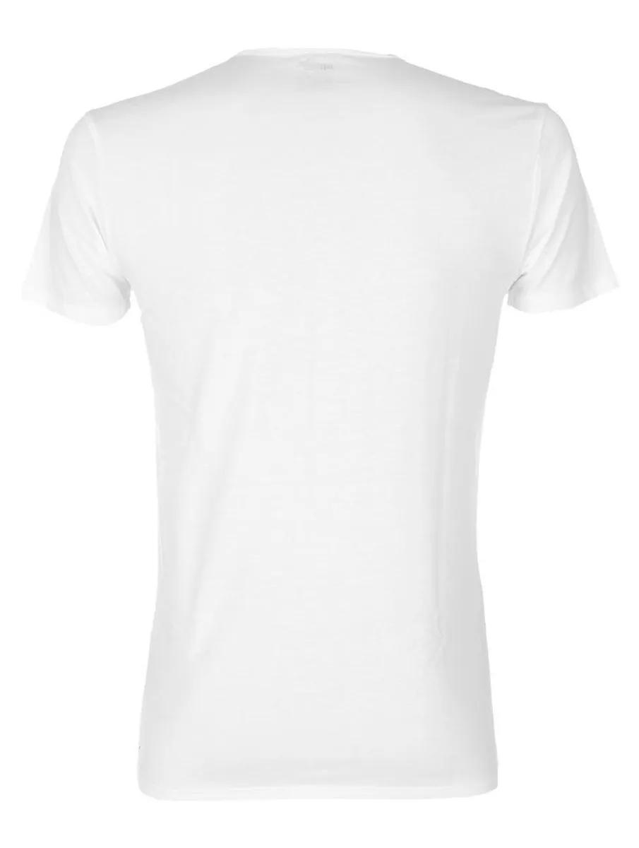 PUMA Basic 2P V-Neck Sportshirt Heren M - Wit