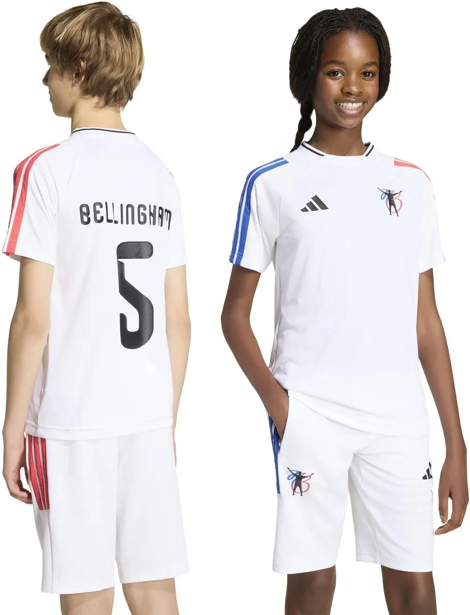 adidas JB Hot Tee Y T-shirt Voetbal - Wit - 140