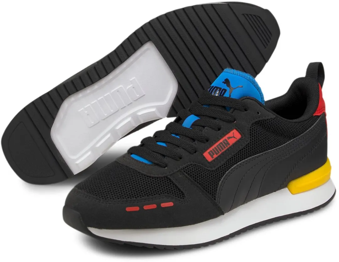 PUMA Sportschoen 40 - Zwart/Geel/Rood/Blauw