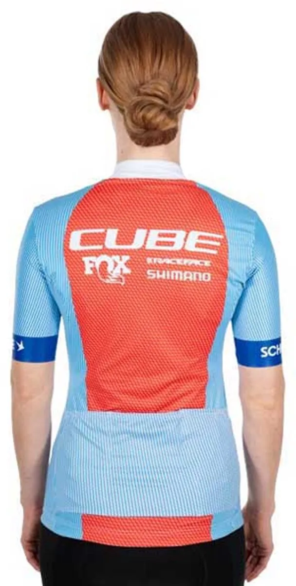 Cube Factory Racing Wielertrui - M - Blauw/Orange