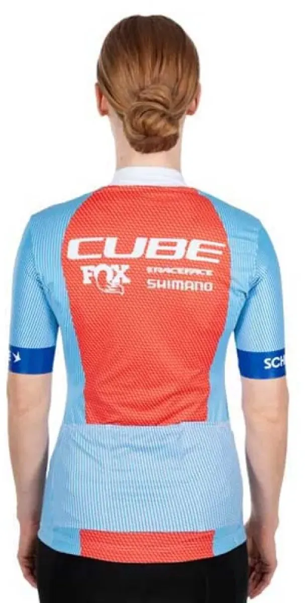 Cube Factory Racing Wielertrui - M - Blauw/Orange