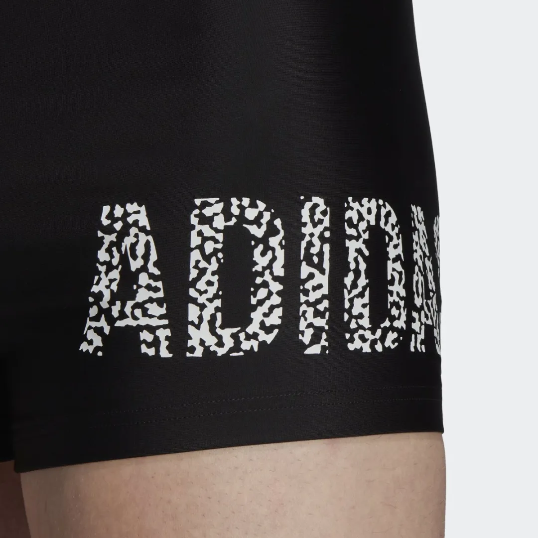 adidas Performance Wording Zwemboxer M - Zwart