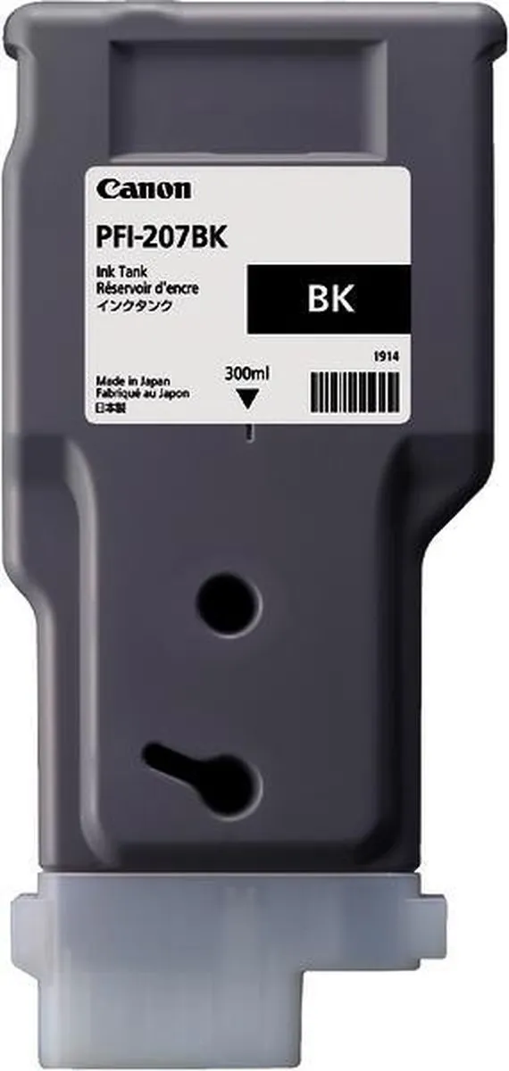Canon PFI207BK Inktcartridge - 300ml - Zwart