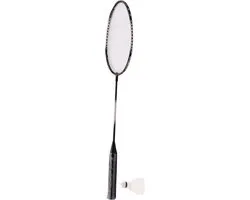 Johntoy Badmintonset 20140 - Grijs/Zwart - 2 rackets + shuttles