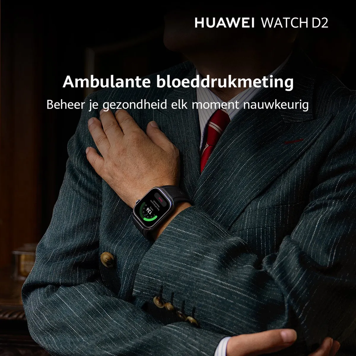 Huawei Watch D2 Smartwatch - 48mm - ECG & Bloeddrukmeter - Zilverkleurig