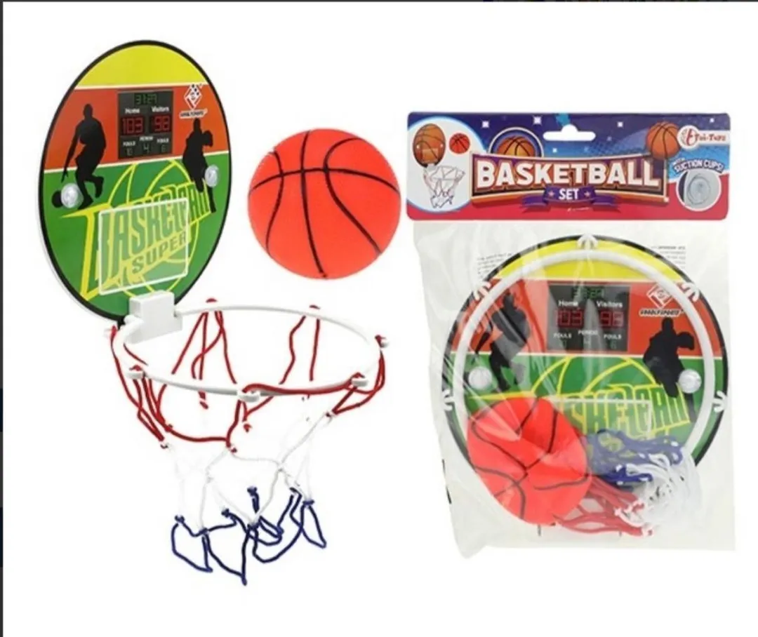 Toi-Toys Mini Basketbalset 16cm - Multicolor