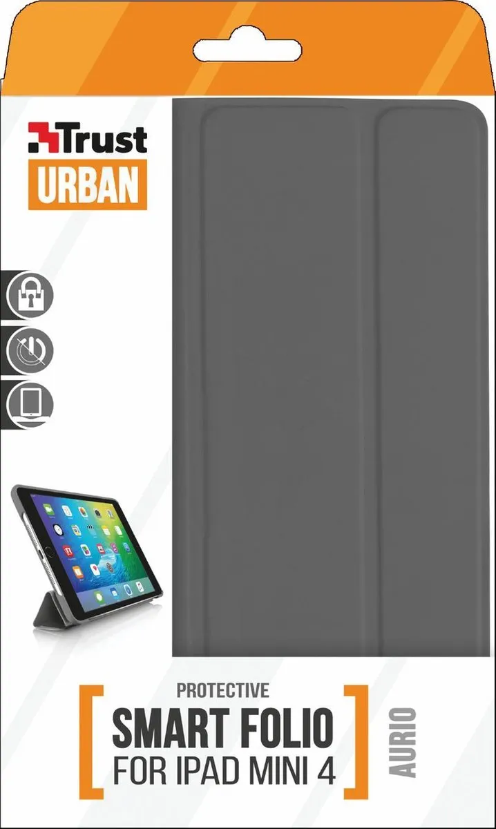 Trust Aurio Smart Folio 21104 - iPad mini 4 Grijs - afbeelding 6 van 6