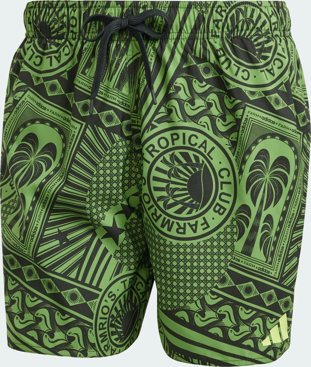 adidas x FARM RIO 3-Stripes Zwemshort JG3598 - S - Groen