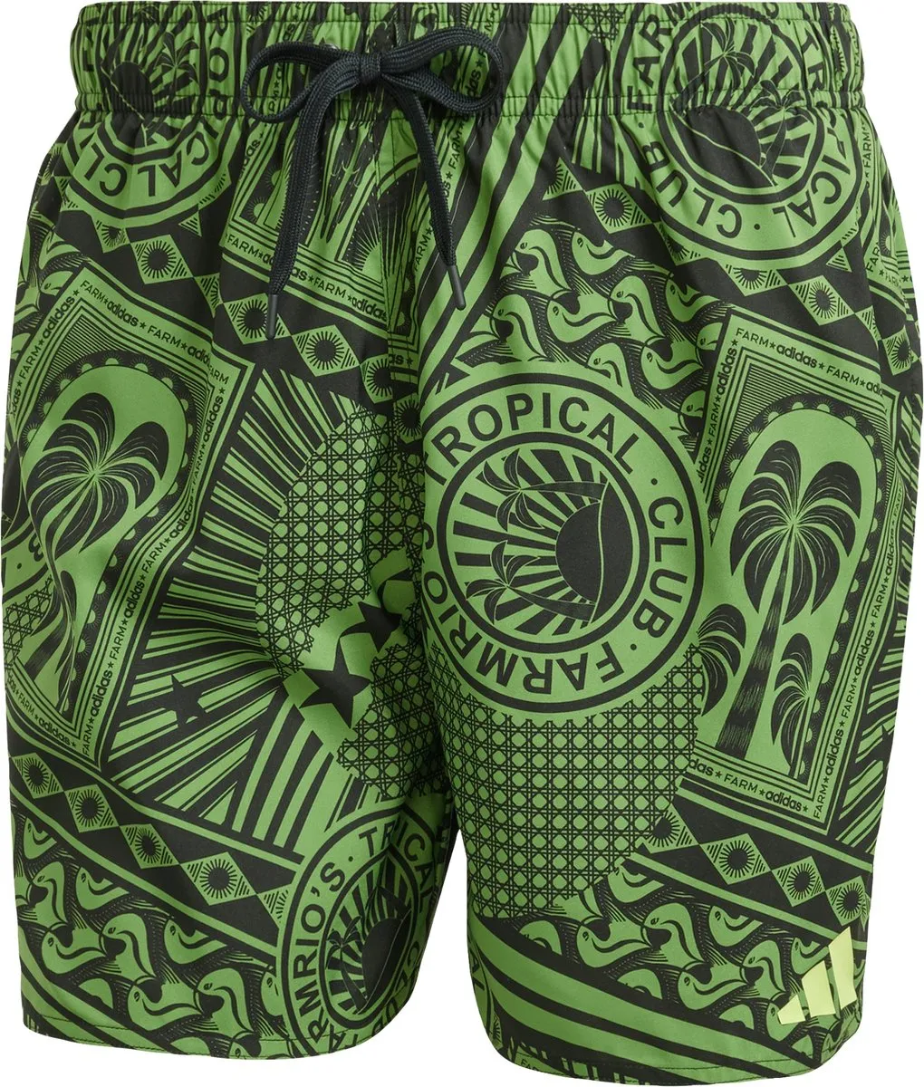 adidas x FARM RIO 3-Stripes Zwemshort JG3598 - S - Groen