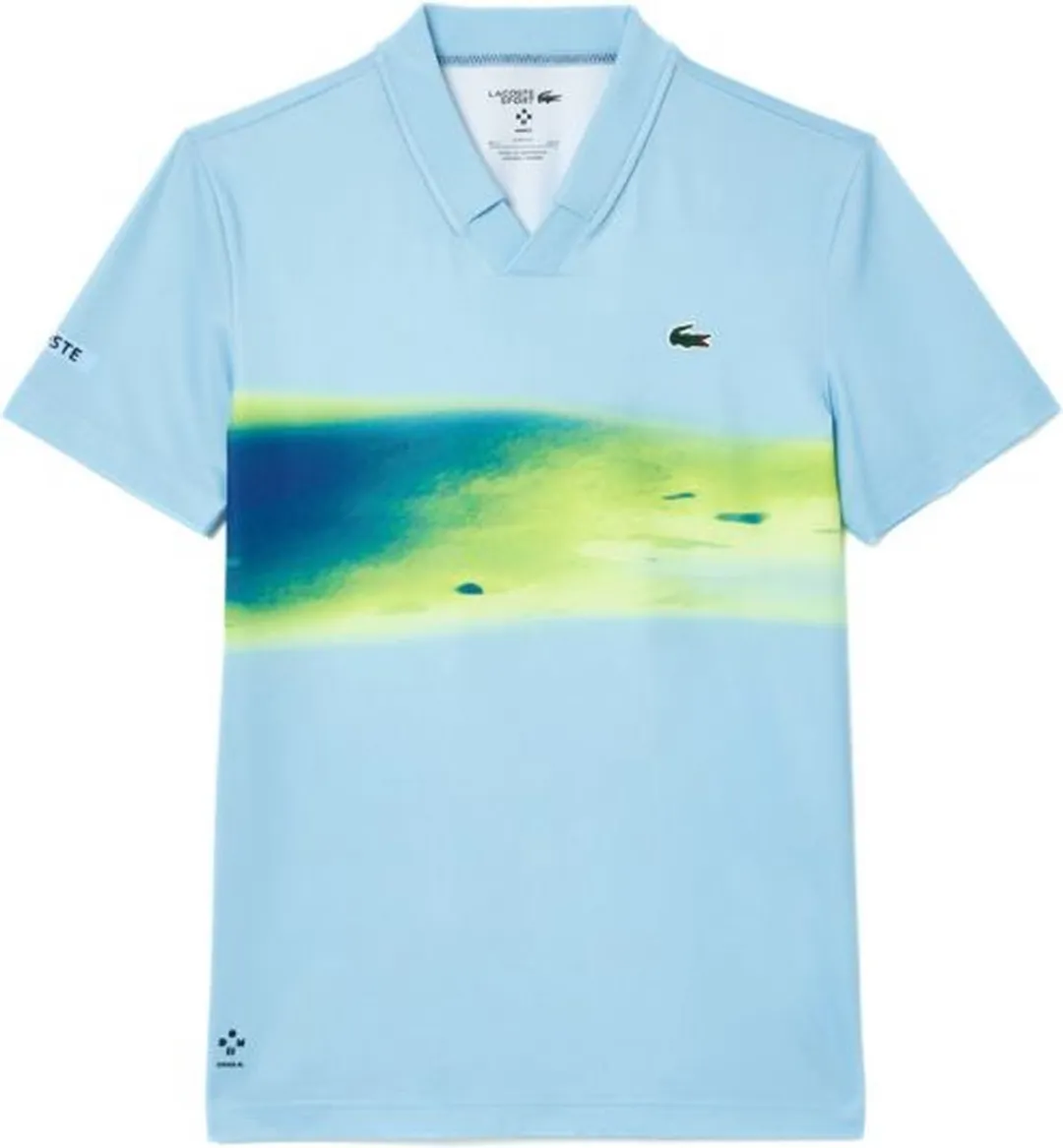Lacoste Heren Polo Sport Danill Medvedev - M - Blauw