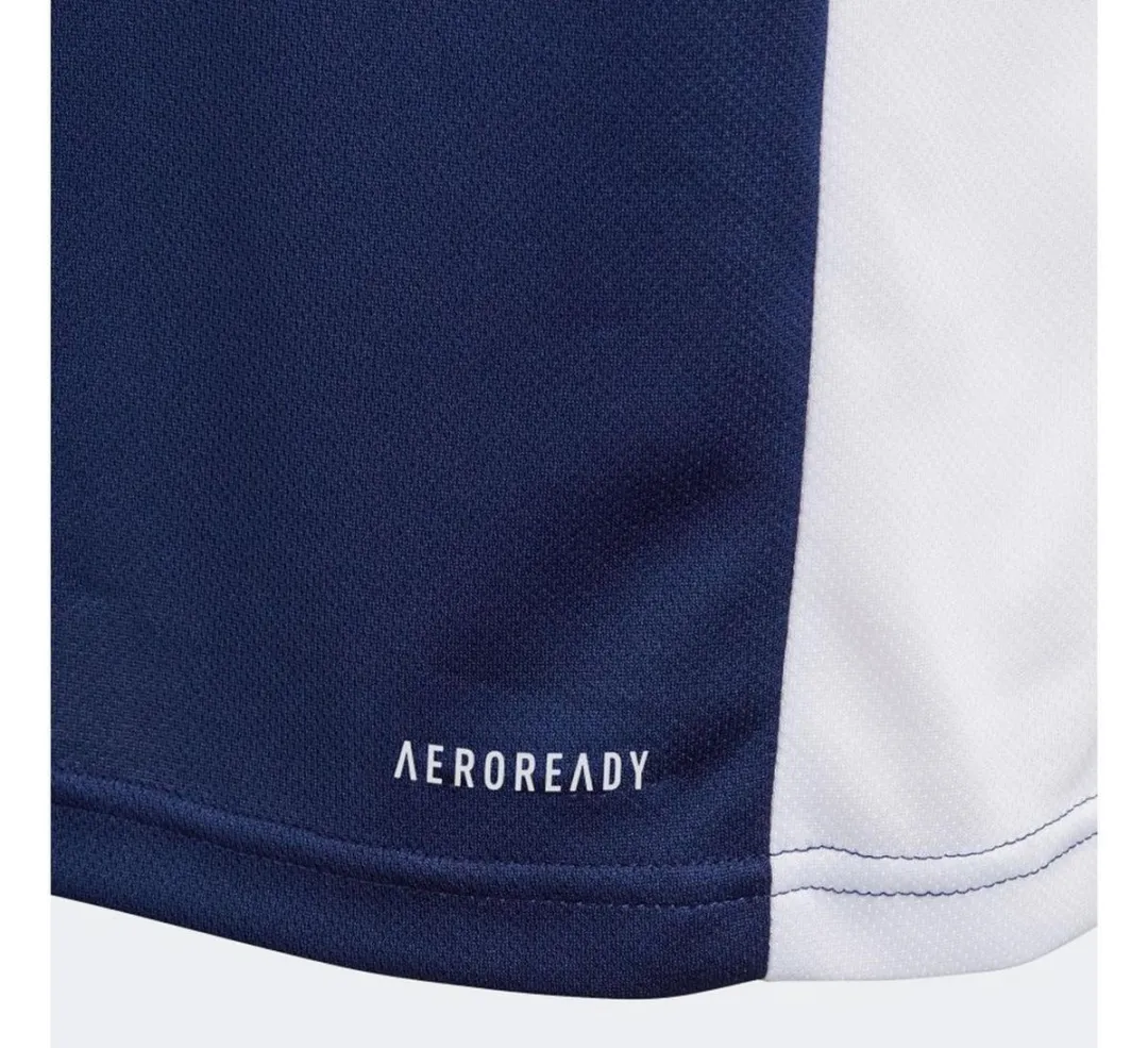 adidas Sportshirt CF1047 - Maat 116 - Donkerblauw/Wit