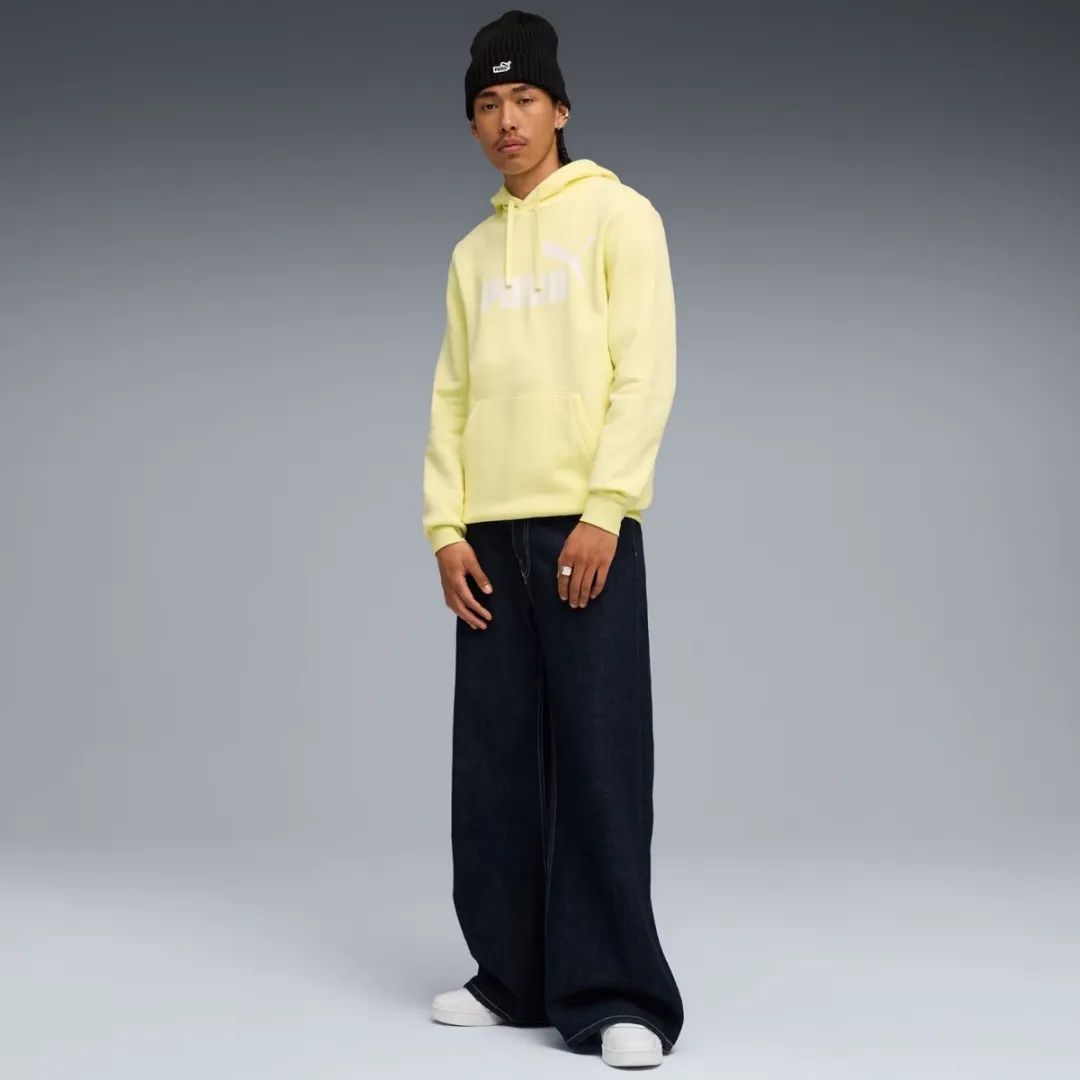 PUMA ESS No.1 Logo Hoodie Heren - Geel M