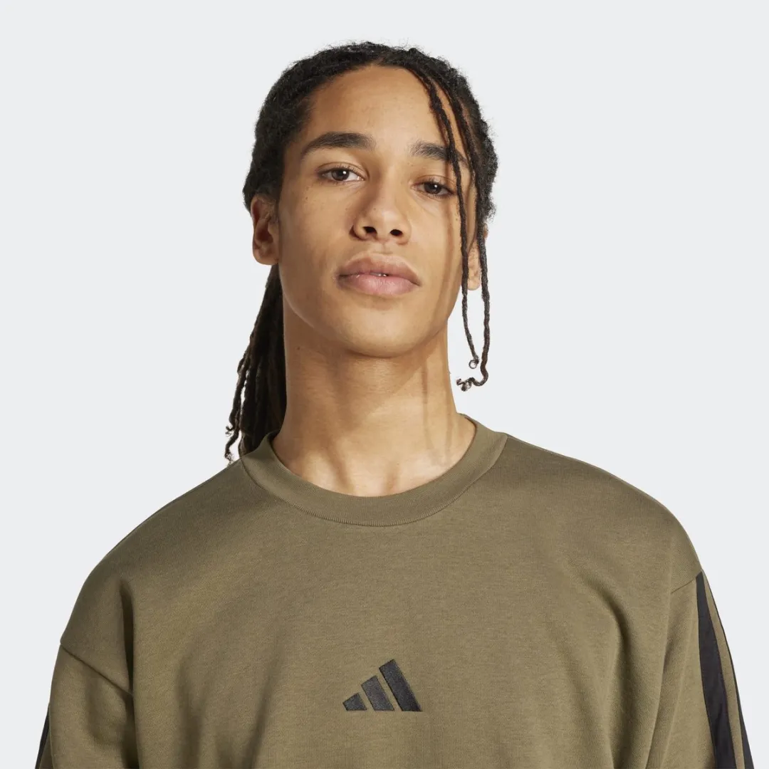 adidas M 3s Fl Swt Sweater - Groen