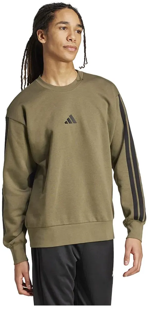 adidas M 3s Fl Swt Sweater - Groen