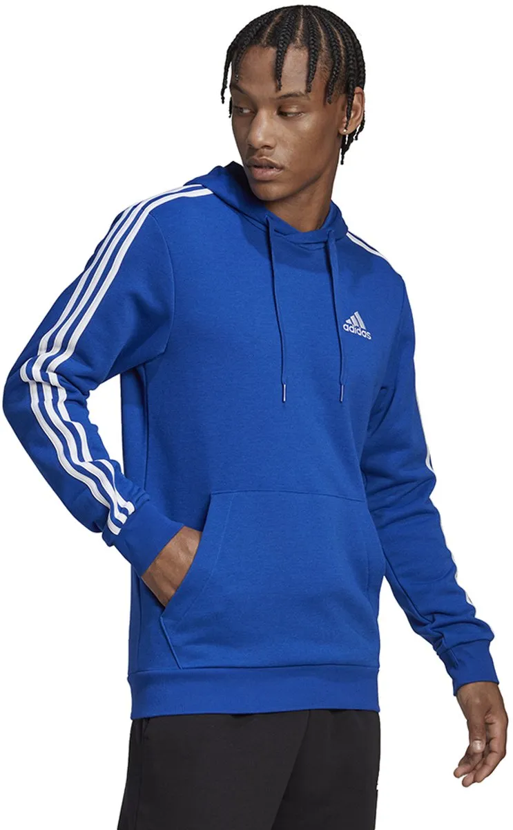 adidas Essentials 3-Stripes Hoodie Heren - Blauw