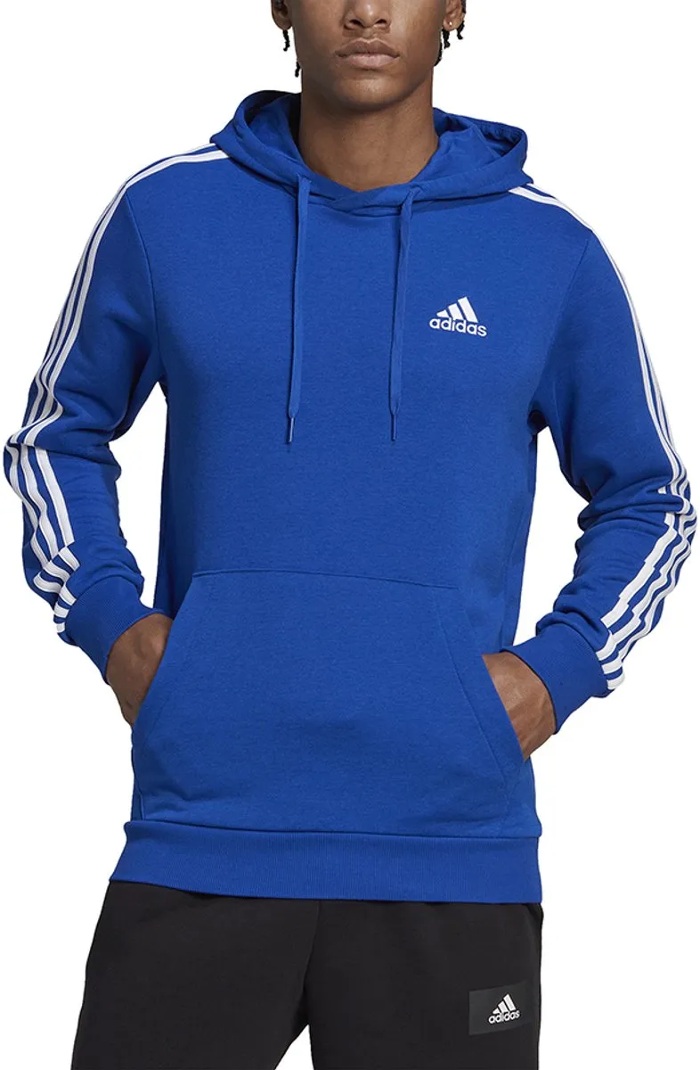 adidas Essentials 3-Stripes Hoodie Heren - Blauw