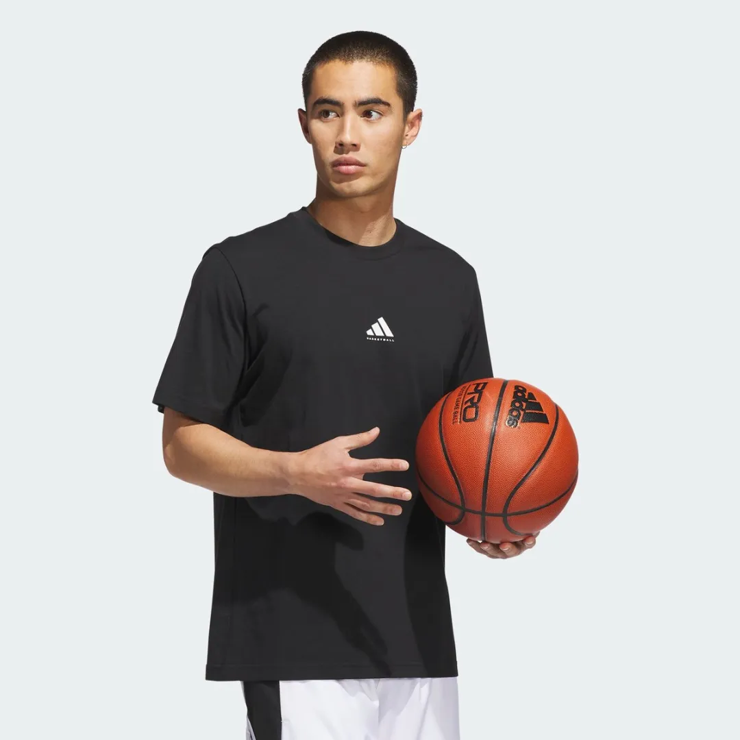 adidas Performance Basketball T-shirt JX0083 - Heren - Zwart