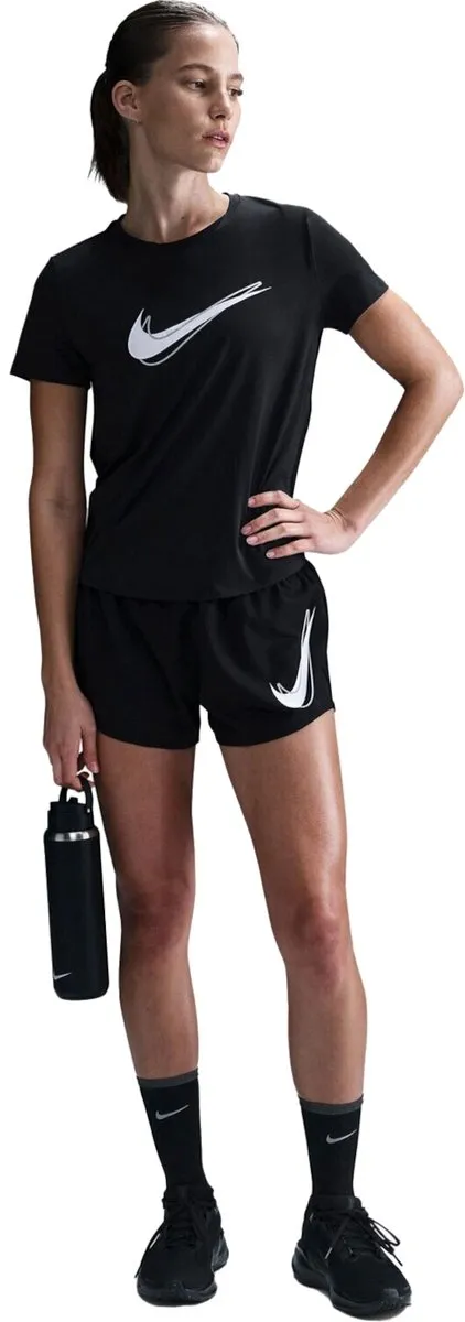 Nike One Swoosh Dri-FIT Dames T-shirt HJ2204-010 - Zwart